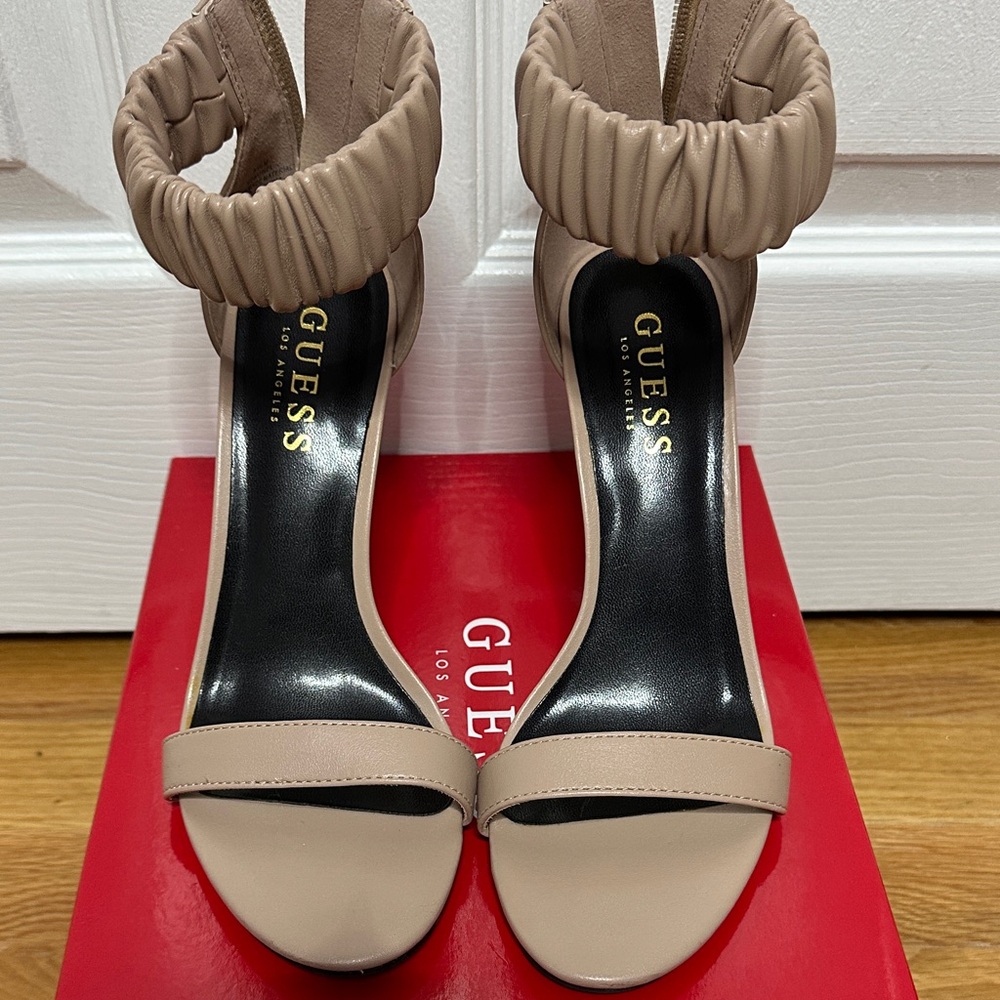 GUESS Women's Beige Heeled Sandals